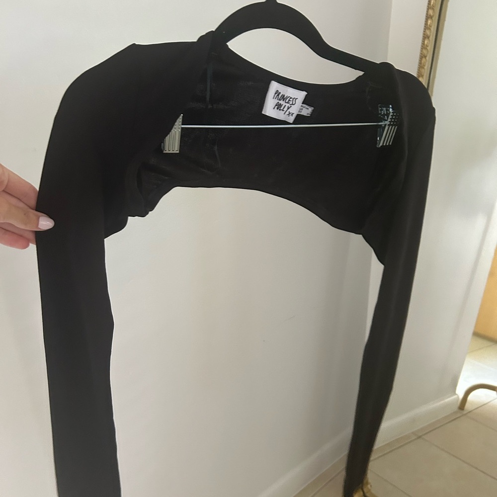 Princess Polly Black Long Sleeve Bodysuit